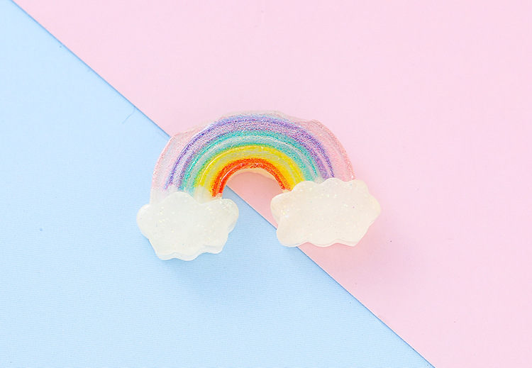 透明糖果色树脂立体小熊爱心彩虹DIY手机壳发夹手作饰品配件批货详情11