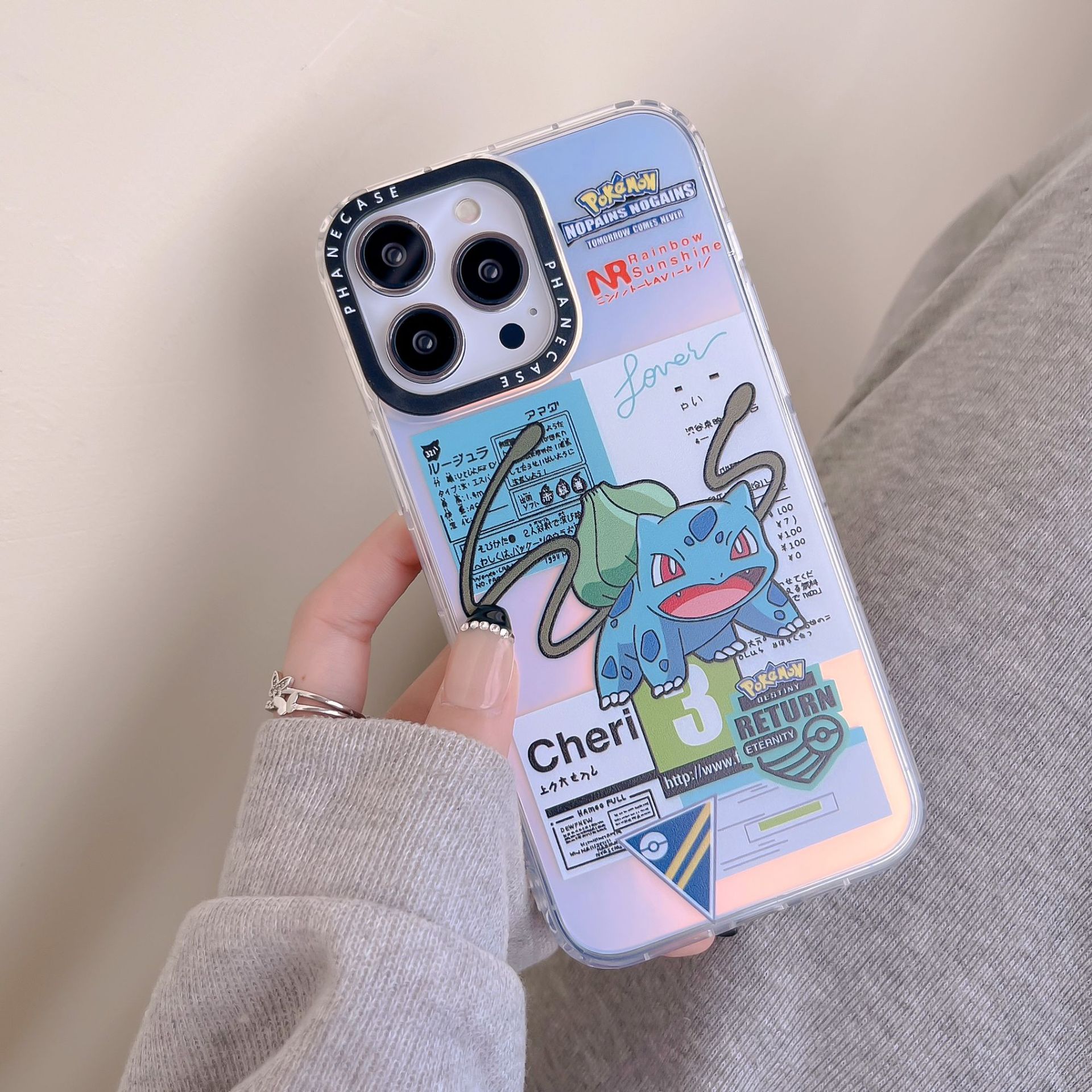 Laser Cartoon 14 is suitable for iPhone14Promax and iPhone 13Pro phone cases. 12 Personalized and 11 shockproof XSMAX pic 3