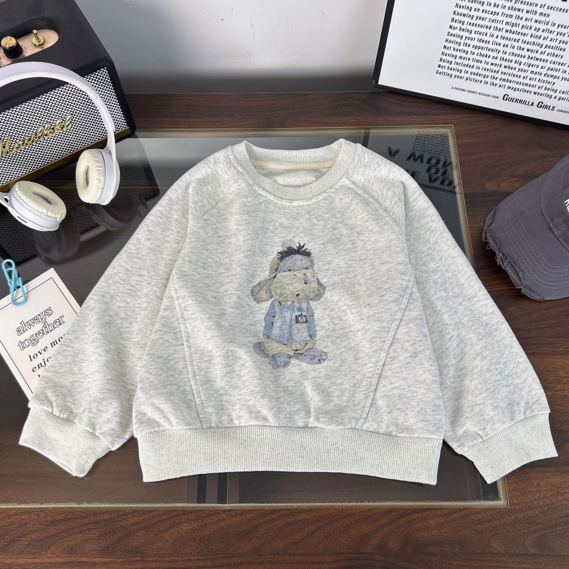 Miti Boys' hoodie Spring and Autumn 2025 New Children's long-sleeved T-shirt Spring Wear Cool Little kids trendy top pic 5