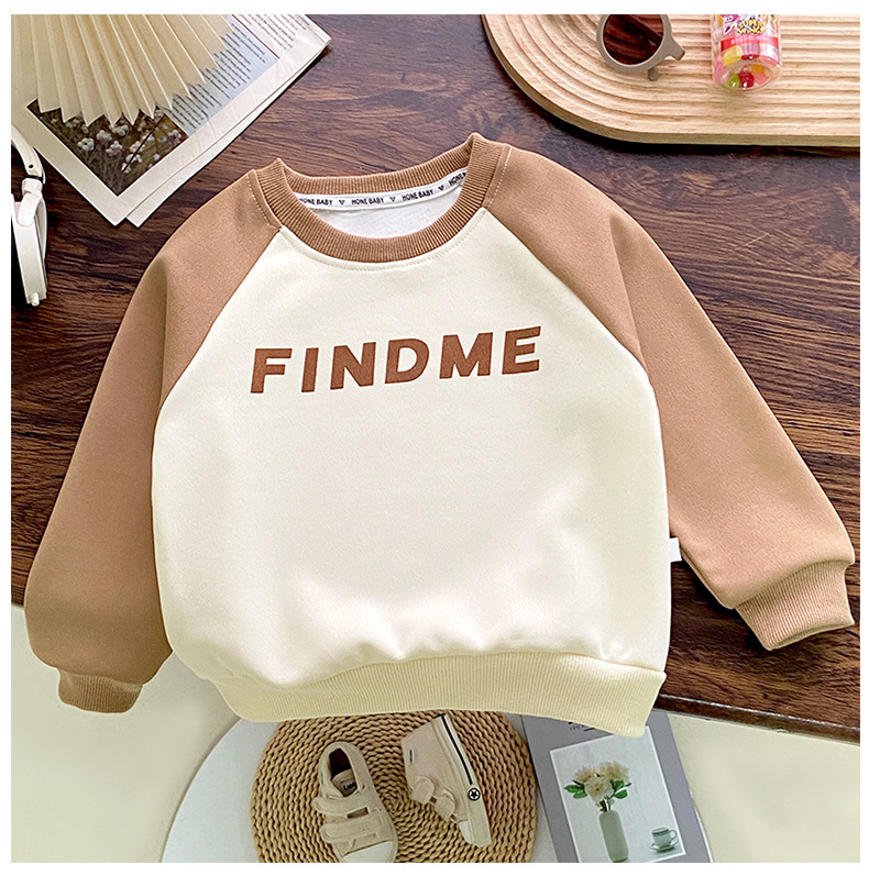 童装批发儿童卫衣加绒冬款圆领打底衫男 女童单上衣中大童长袖T恤详情13