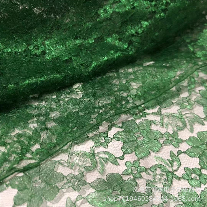 Factory direct sales of large orchid lace fabric, Chinese-style bright silk fabric skirts, wedding dresses, lace trim accessories pic 6