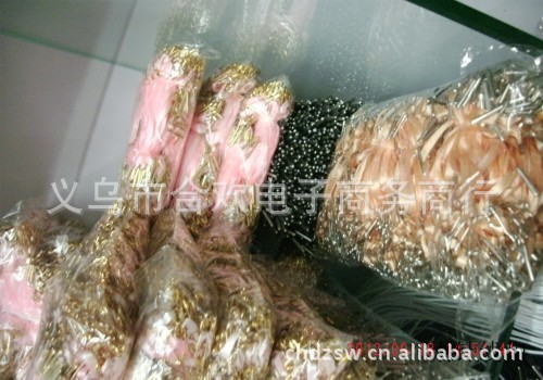 厂家直销红线铁别针线扣别针吊粒线扣黑色铜金扣详情2