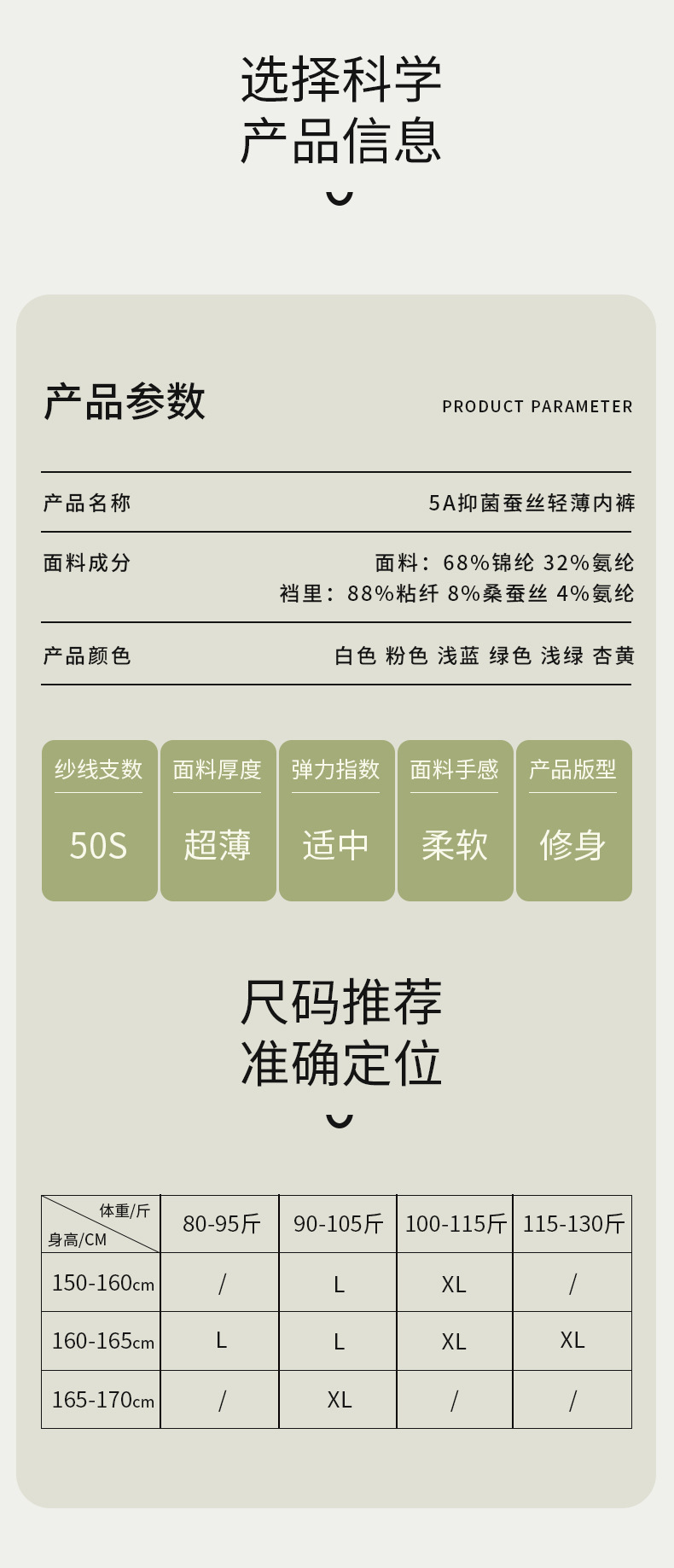 新品女士中腰纯欲风无痕底裤亲肤抗菌底档速干透气高弹少女三角裤详情19