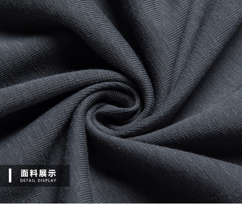 Wholesale of solid-color men's short-sleeved T-shirts in summer, Xinjiang cotton 200g round neck basic style white half-sleeved T-shirt manufacturer pic 21