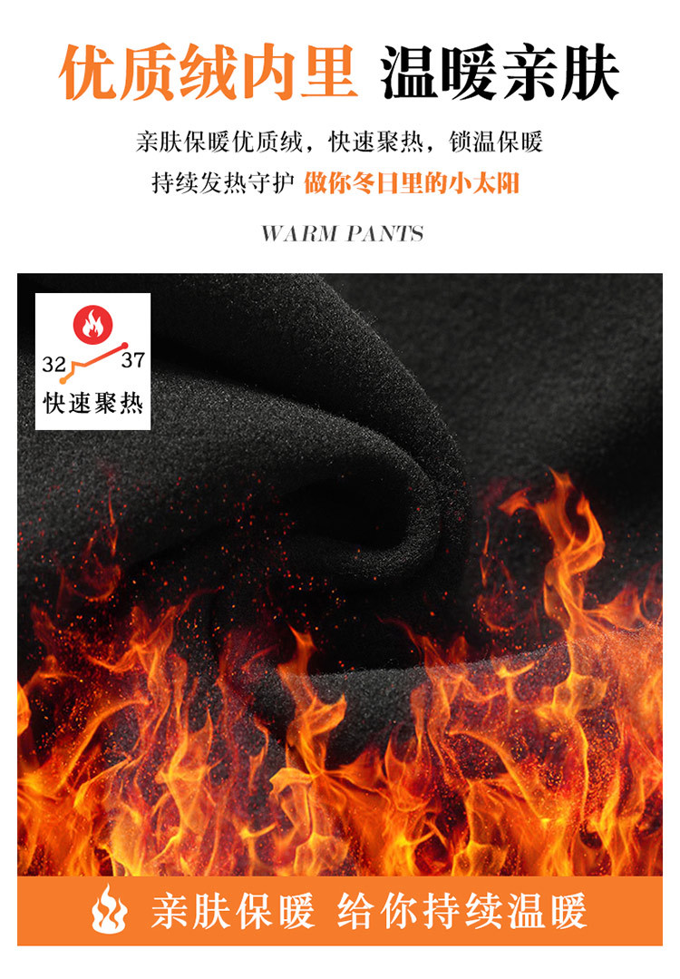 金貂绒中年妈妈裤子女秋冬款加绒加厚保暖休闲裤女百搭显瘦铅笔裤详情6