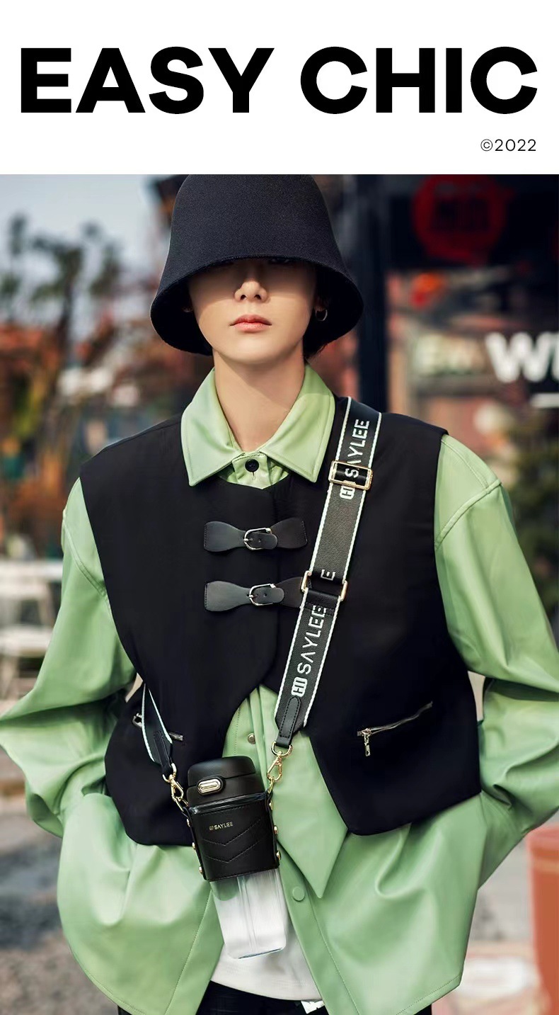 saylee小立欣悦水杯时尚女士高颜值双饮吸管食品级塑料杯子高端礼详情14