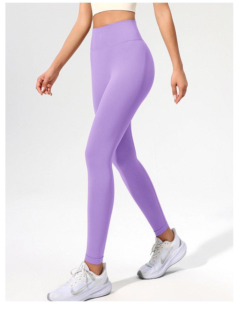 Ruxi European and American fitness pants, no embarrassing lines, nude feel sports tight pants, high-waisted peach lifting buttocks lulu yoga pants for women pic 23