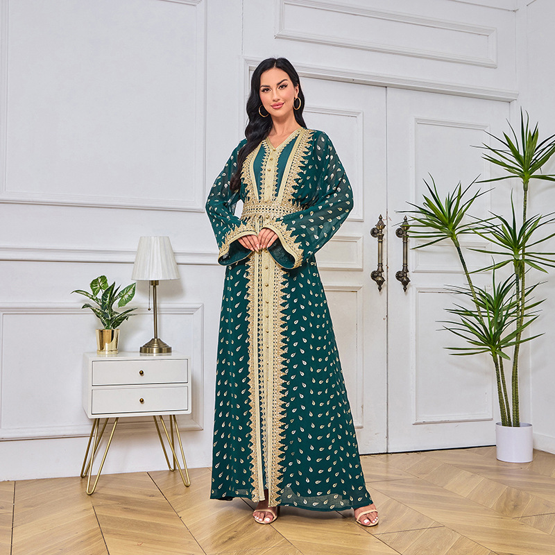 MT029 Middle East Cross-border Trade Arab Clothing, robes, embroidered cardigans, vests, two-piece dresses, ebay pic 7