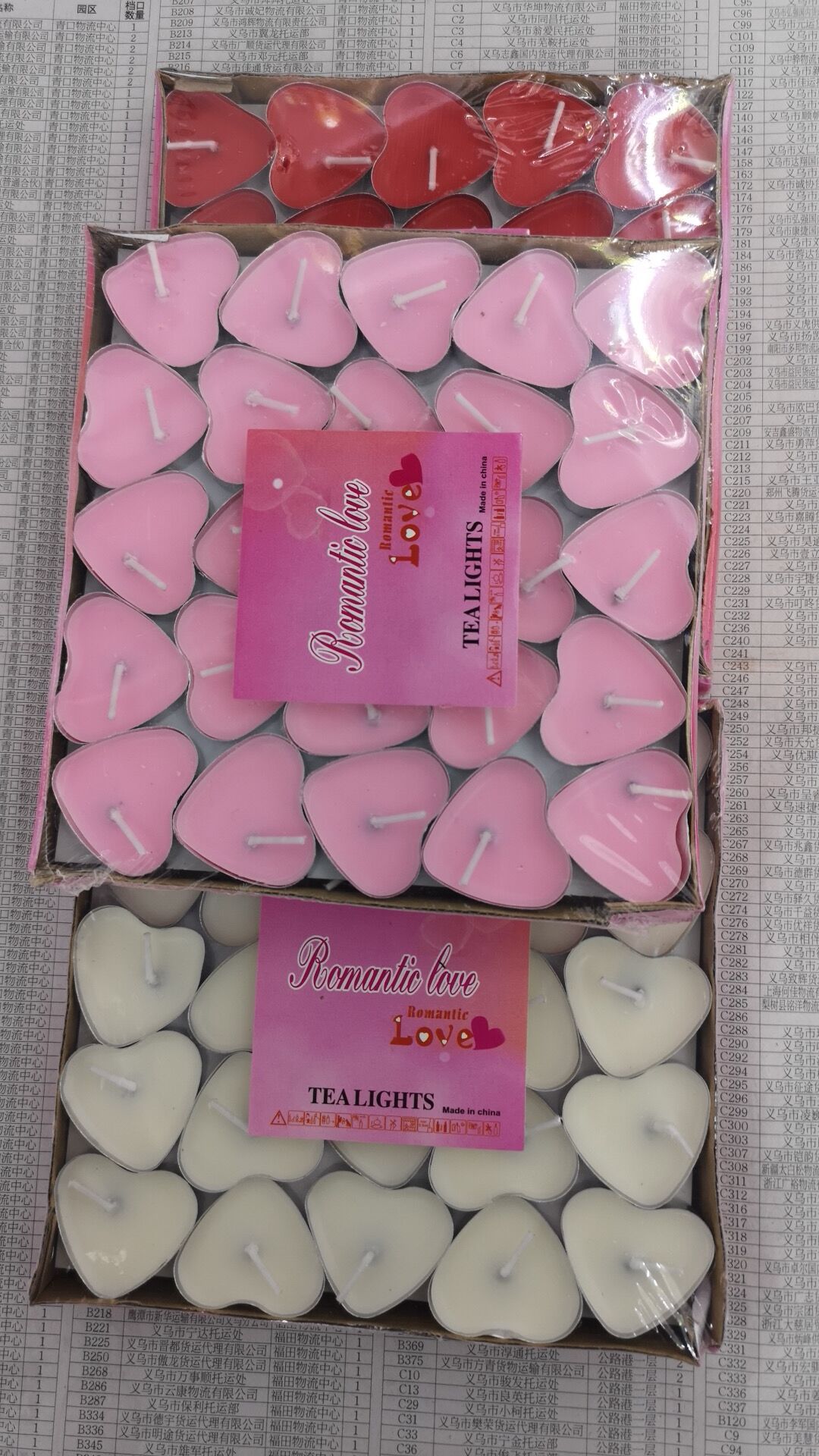 Factory direct sales of heart-shaped aluminum shell smokeless romantic and creative wedding decoration tea wax pic 1