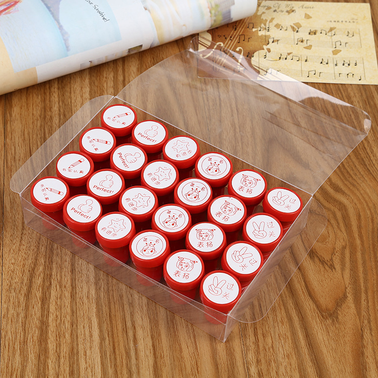 新款塑料玩具印章 卡通益智动画印章奖章 幼儿园鼓励赠品印章详情4