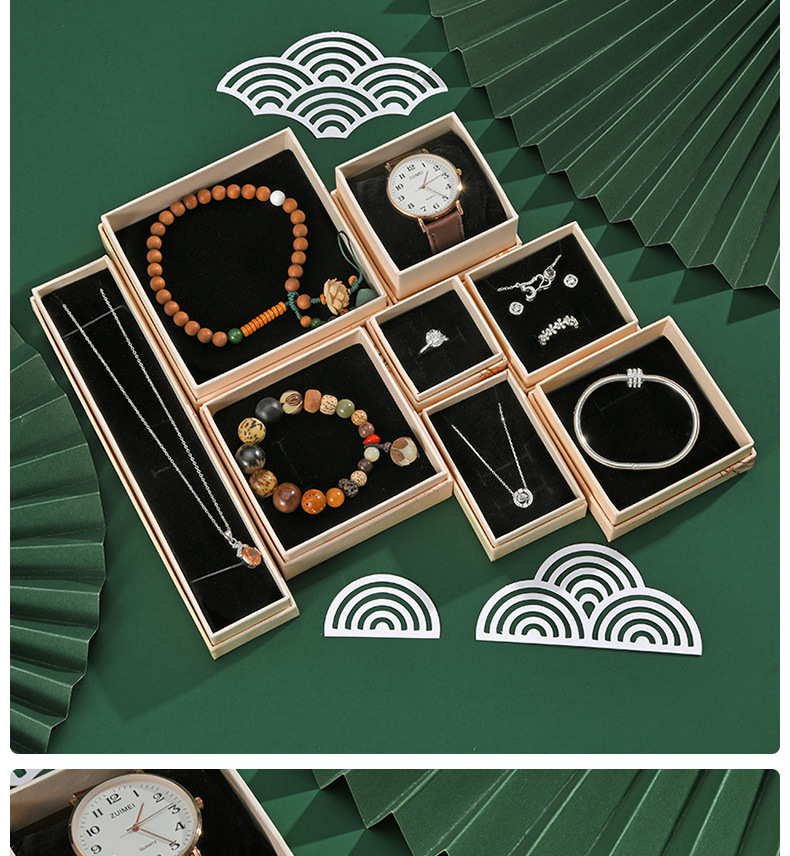 Wholesale of original design Chinese-style paper jewelry packaging boxes, stud earrings, bracelets, necklaces, hairpins and jewelry boxes in stock pic 15