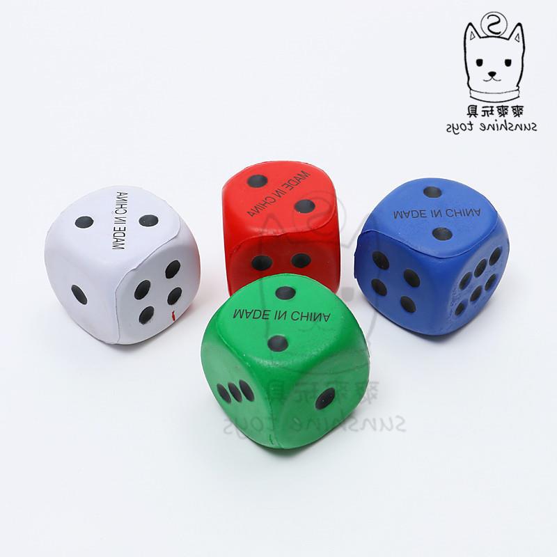 Cross-border factory soft solid dice, pu foam sponge balls, rounded corner squares, large color pieces promotional game handicrafts pic 10