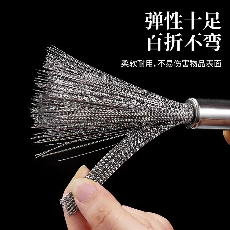新款304不锈钢锅刷家用清洁刷钢丝洗锅洗碗去污多用途厨房神器详情7