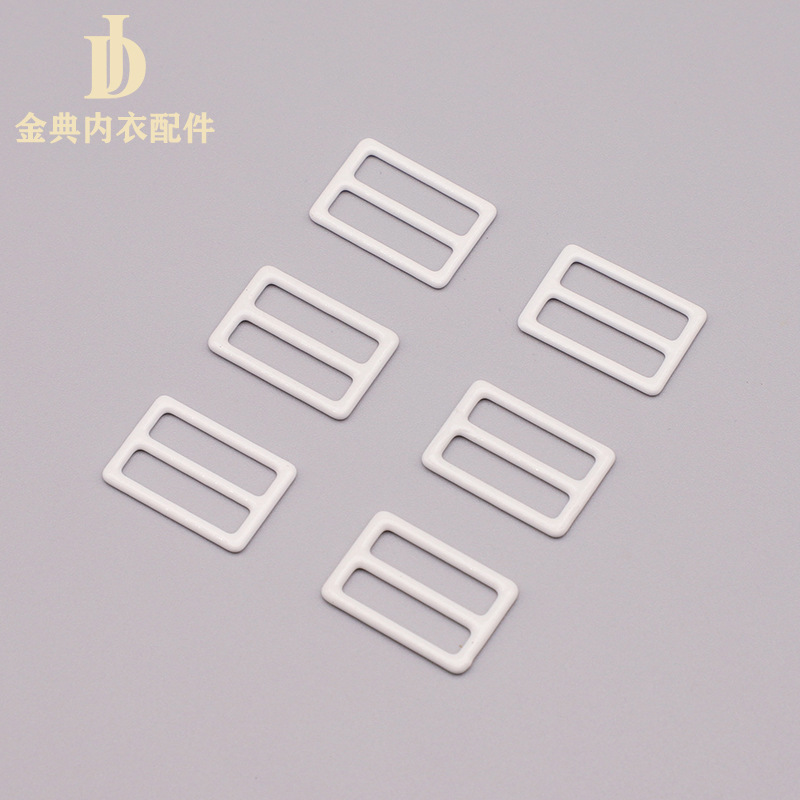 Metal nylon iron wrapped rubber buckle bra shoulder strap underwear adjustment 089 QQ Golden Classic underwear accessories in stock supply pic 1
