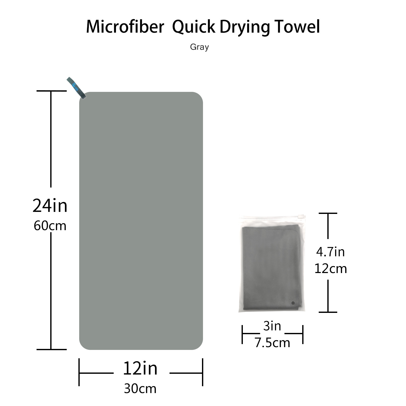 Ultra-fine fiber quick-drying double-sided fleece towel: soft, skin-friendly, quick-drying, sweat-absorbing, sports, travel, yoga, beach towel pic 11