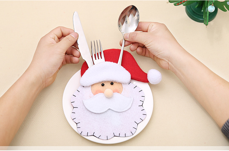 New Christmas products: Santa Claus knife and fork sets, Christmas cutlery bags, and Christmas creative home gifts pic 8