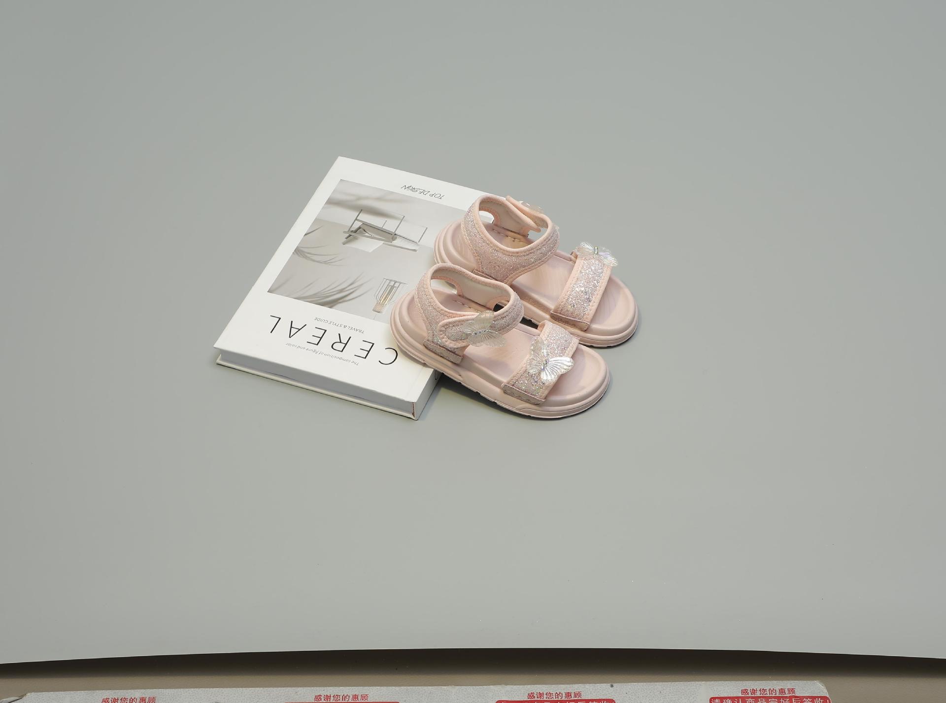 Niñas sandalias verano 2024 nuevo niño zapatos de suela suave niña antideslizante playa zapatos de verano peep toe pic 5