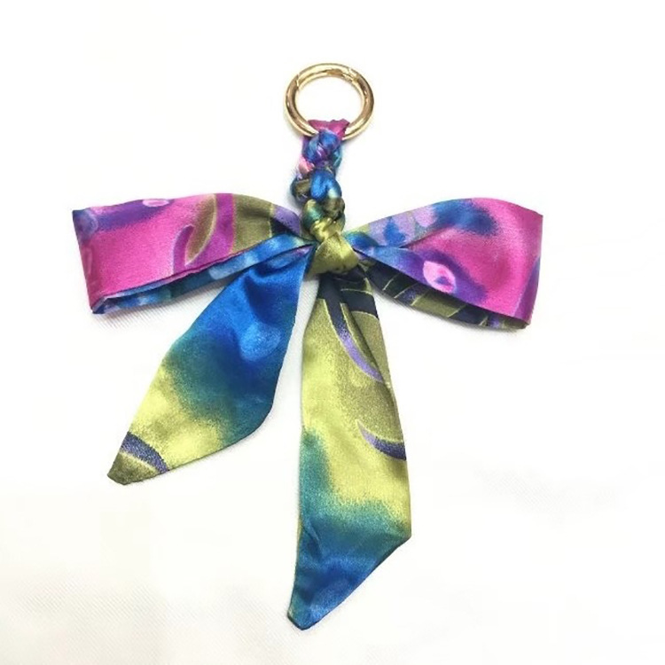 Jane Eyre Siyuan new product supply: Small square scarves, versatile leather buckles, leather bags, decorative small neckerchiefs, bag straps, silk scarf accessories, keychains pic 11