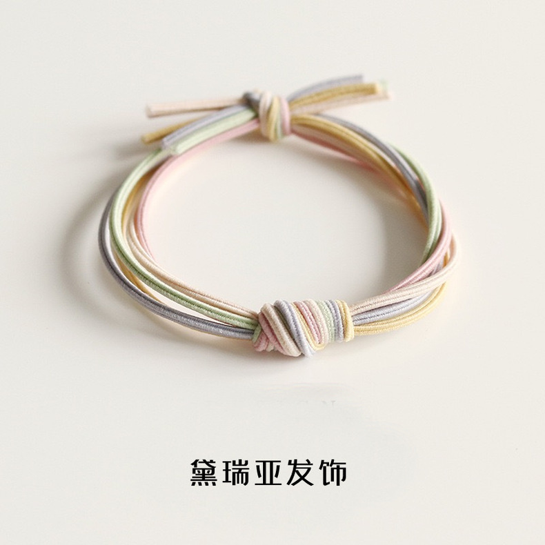 Basic hand-tied hair bands, hair ties, headwear, fairy forest style super fairy headwear, female Internet celebrity Instagram simple leather band pic 15