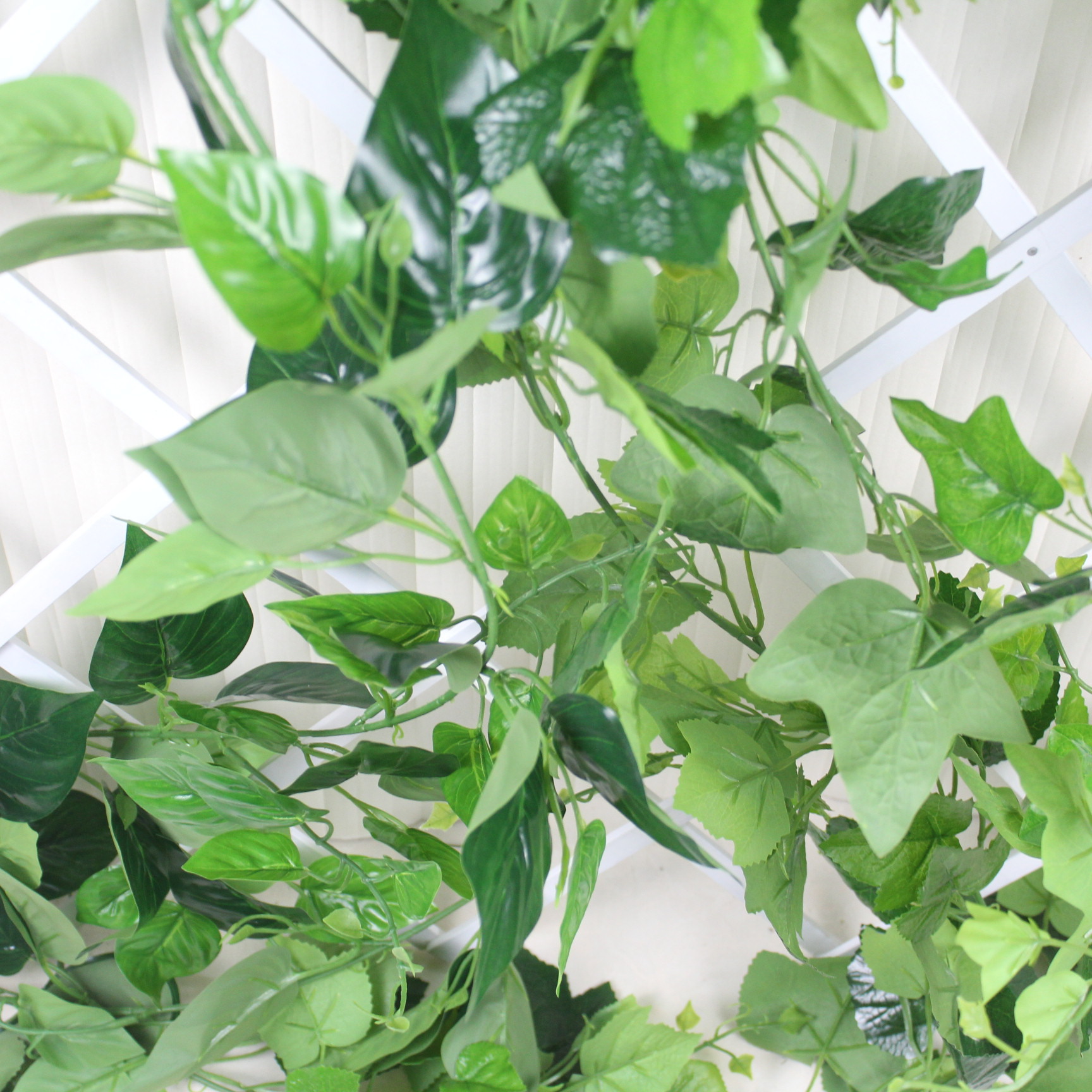 Simulated rubber, green ivy leaves, simulated vine, artificial leaves wholesale, artificial flowers for ceiling decoration, green vine, simulated climbing ivy pic 35