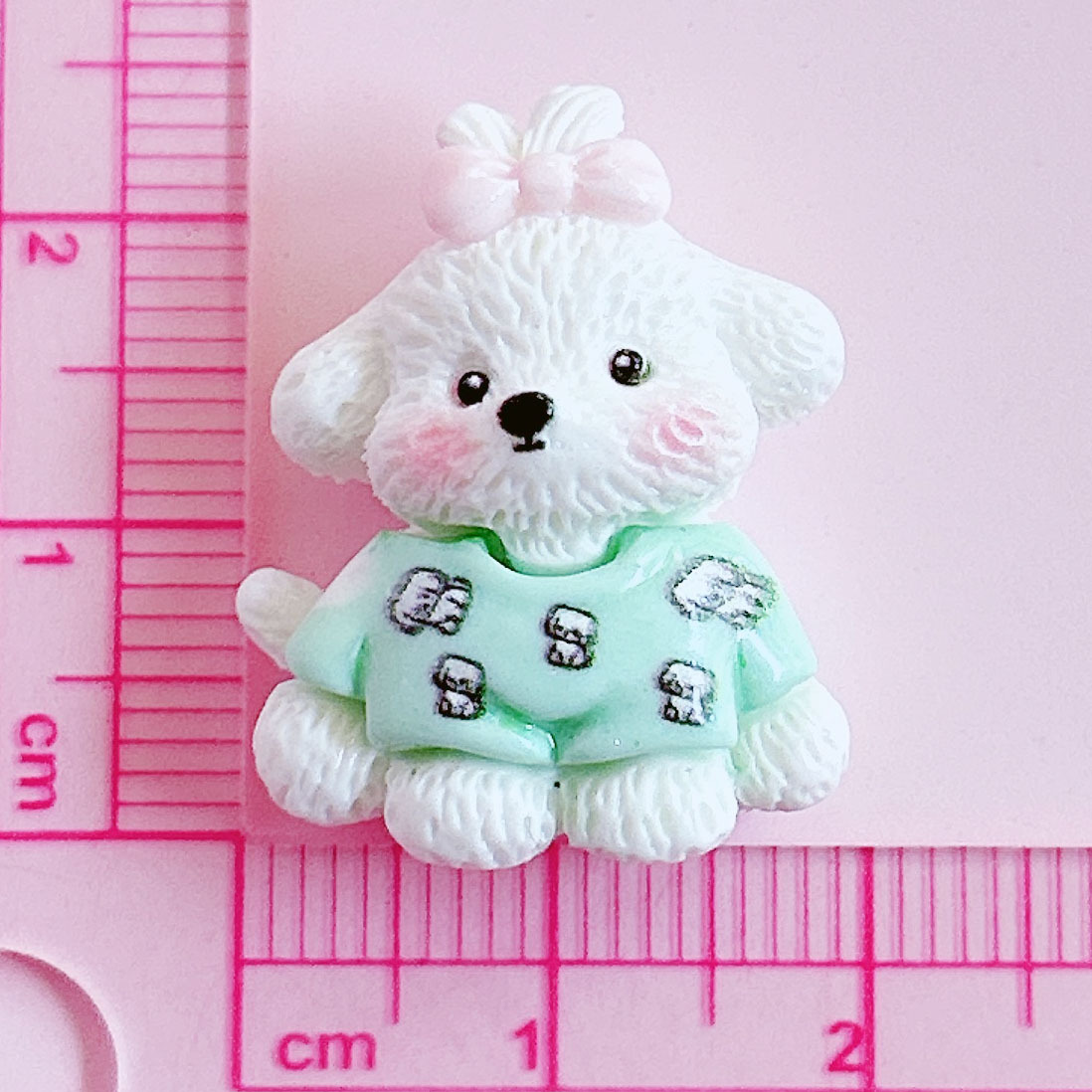 想念可爱蝴蝶结狗狗宠物卡通动物diy饰品发饰配饰贴手作挂饰材料详情18