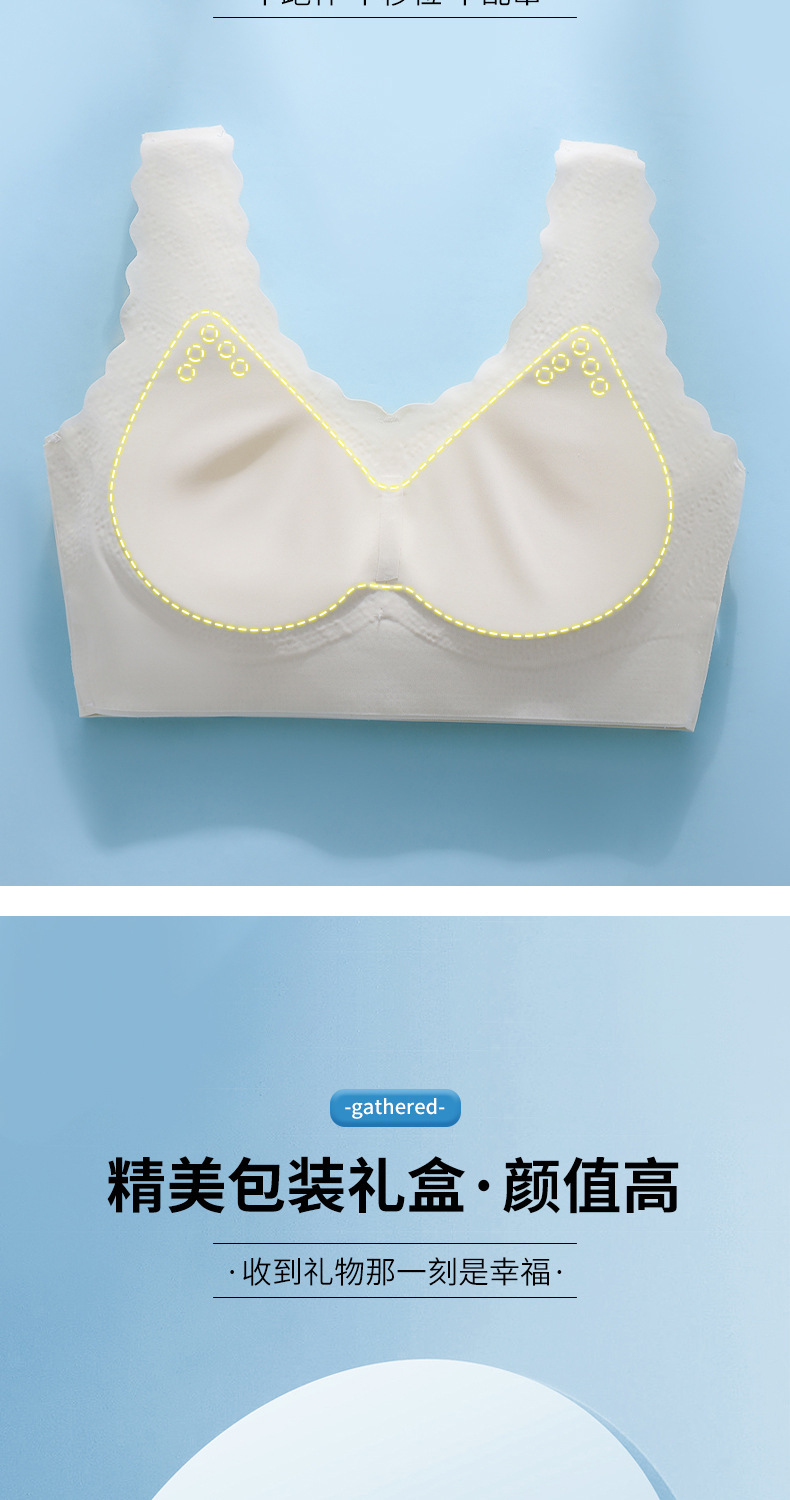 内衣女小胸聚拢大胸显小收副乳防下垂性感无痕美背胸罩无钢圈文胸详情23