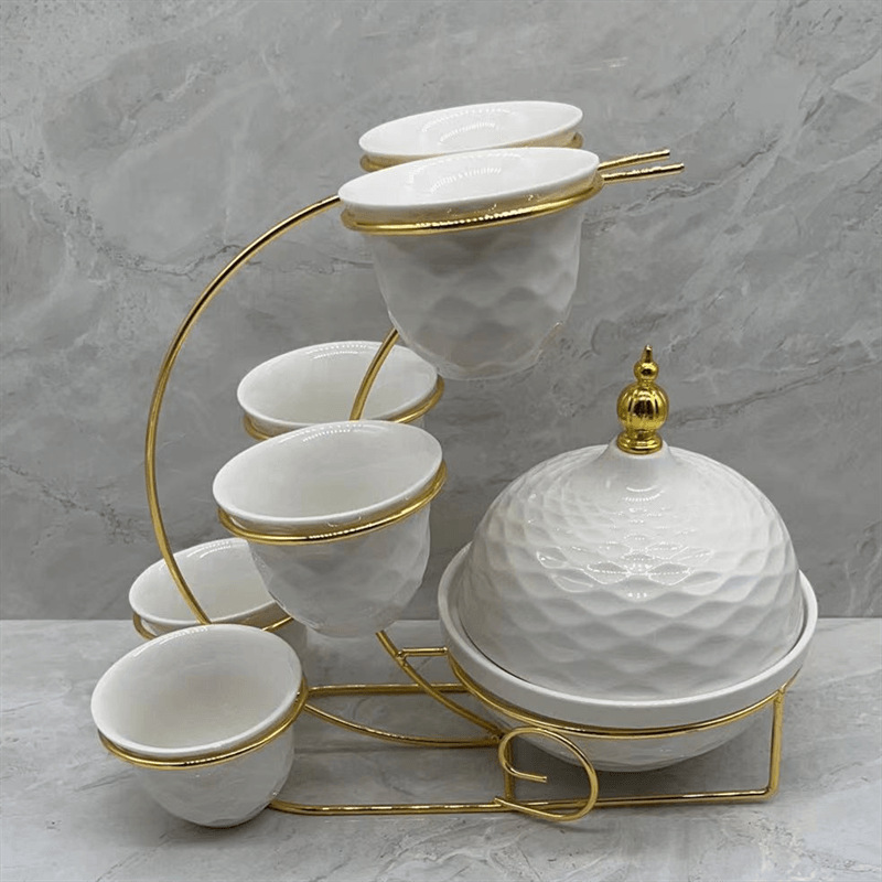 A set of household light luxury and high-end printed bowls, bone China 2024 new style, beautiful ceramic bowls, plates, bowls and tableware pic 6