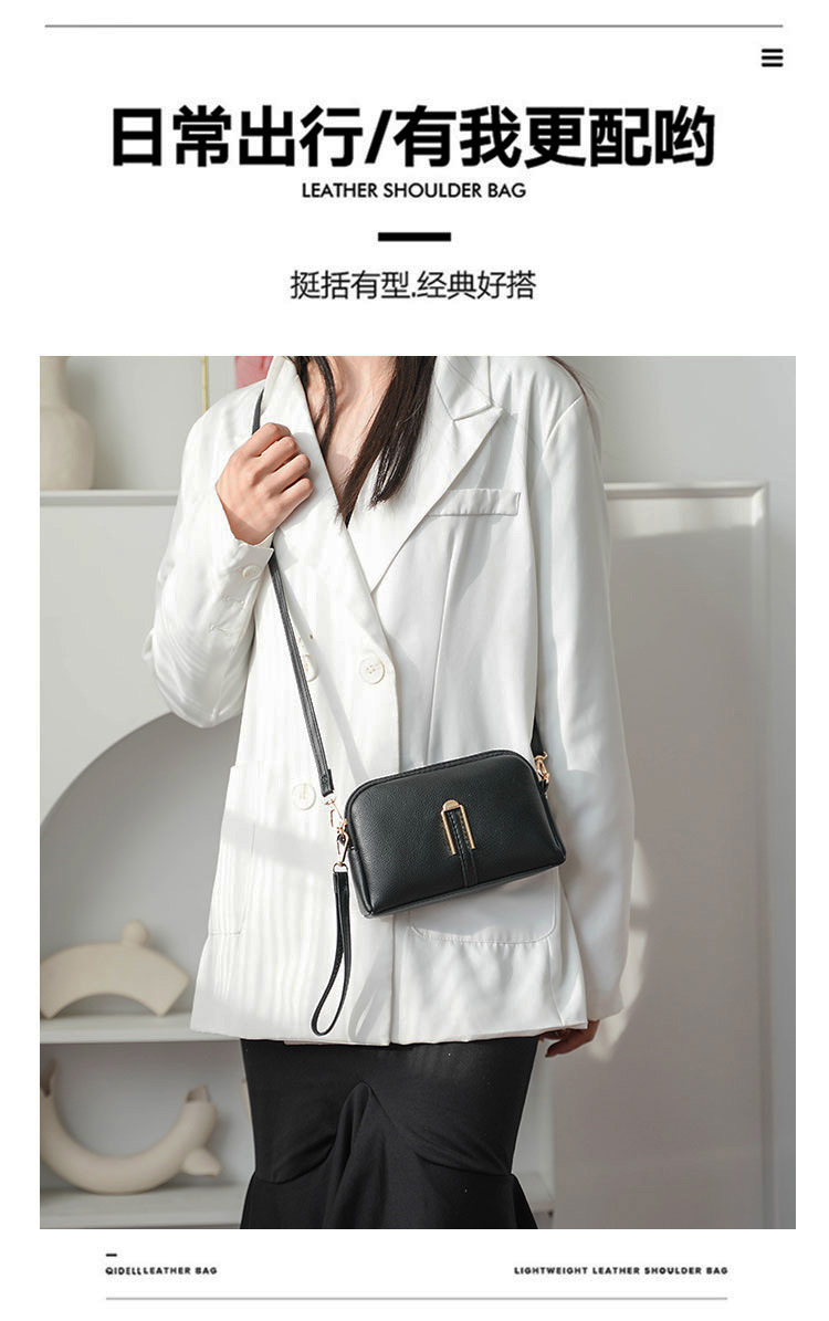 软皮妈妈包女2025新款时尚韩版简约单肩挎包女士手提包详情1