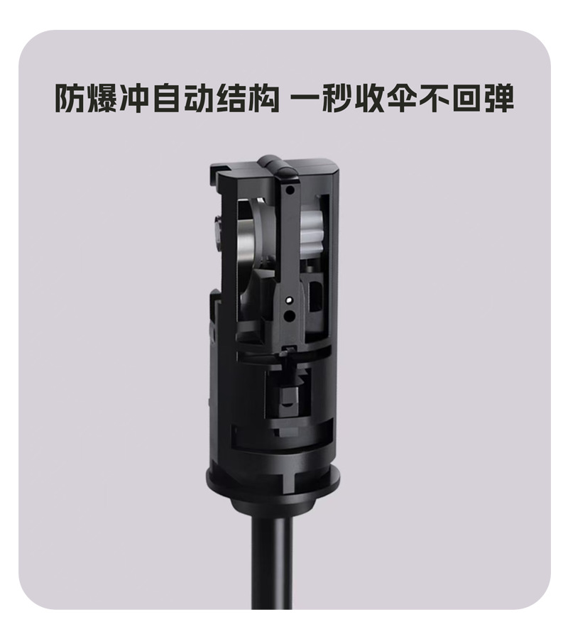 黑胶uv太阳伞遮阳伞晴雨两用全自动雨伞折叠伞高级感防晒防紫外线详情8