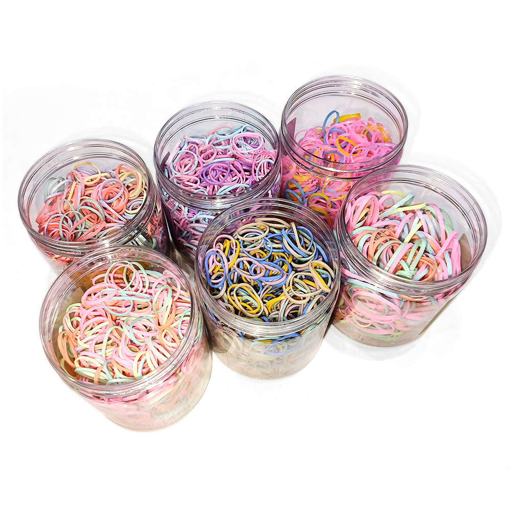 一次性扎头发彩色皮筋圈儿童发圈头饰高弹力橡皮筋发绳饰品批发详情6