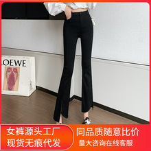2022新款百搭打底裤女外穿高腰春秋薄魔术裤加绒小脚铅笔裤小黑裤详情3