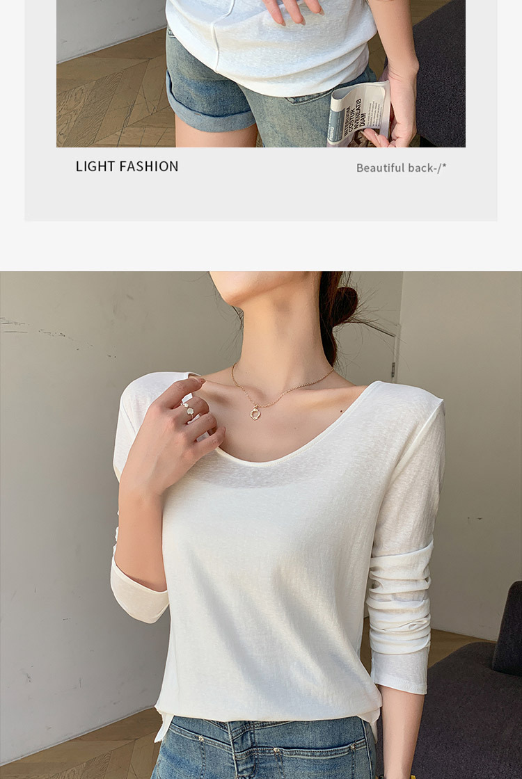 H192u collar sun-protective smock for women, a thin summer style, paired with a long-sleeved T-shirt, loose and slimming, laid-back base layer top pic 13