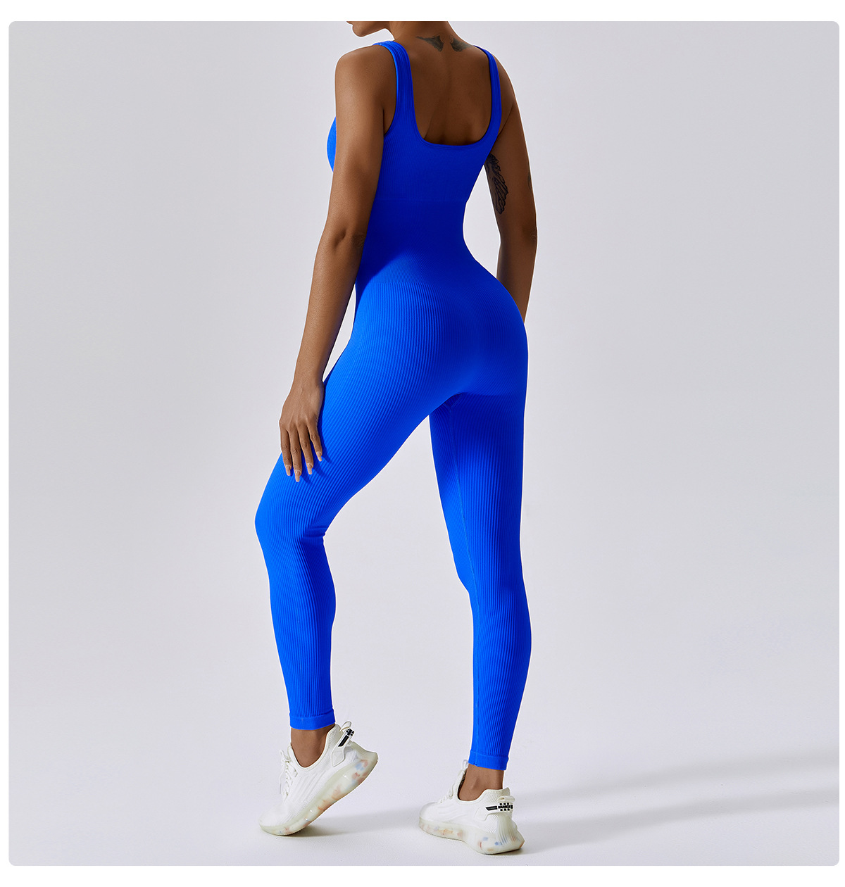 Spring European and American seamless one-piece yoga dress, dance belly tightening and body shaping exercise elastic tight one-piece dress 6848 pic 12