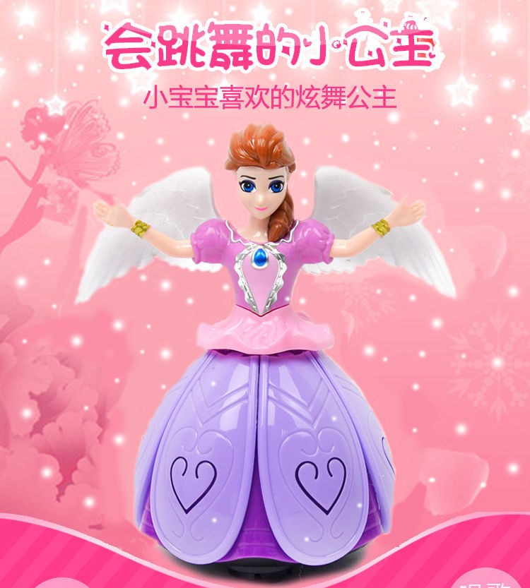 Electric dance Princess, singing, dancing, glowing music, universal ice and snow Angel, Aisha Girl, toys, wholesale at the street stall pic 2