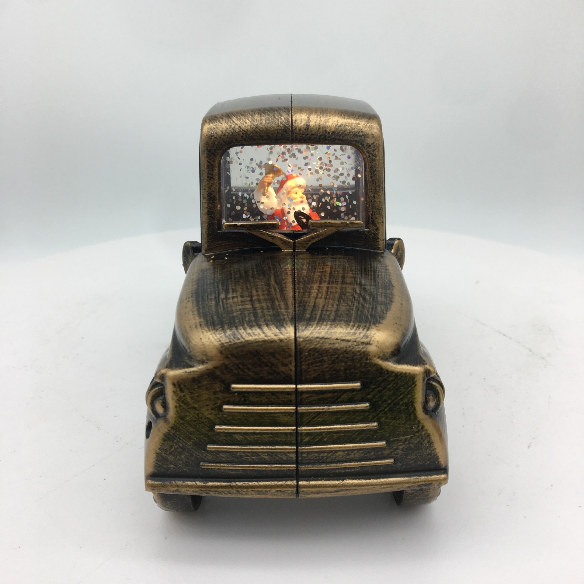 New holiday gifts: Illuminated, scallion oil leather truck, creative decorative items, window display, counter, Christmas gifts pic 4