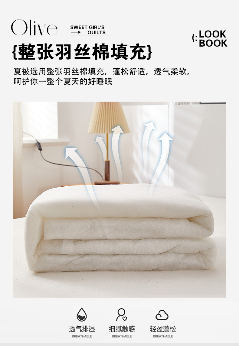 2024新款A类亲肤小清新纯棉夏被空调被批发夏凉被子全棉被芯批发详情22