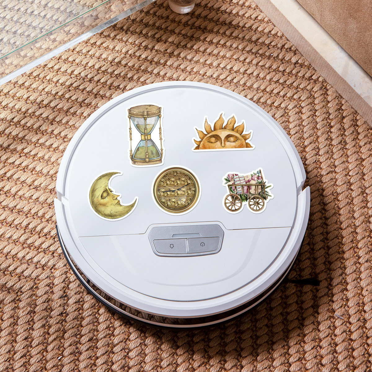 100张复古风复古涂鸦贴纸儿童DIY贴画水行李箱杯防水装饰贴纸批发详情10