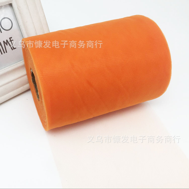 6-inch 100-yard nylon medium-hard American mesh roll TUTU yarn wedding decoration DIY fabric dress pic 7