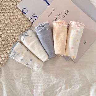 咔喵少女日系内裤女简约舒适透气棉女士内裤低腰少女学生底裤头详情7