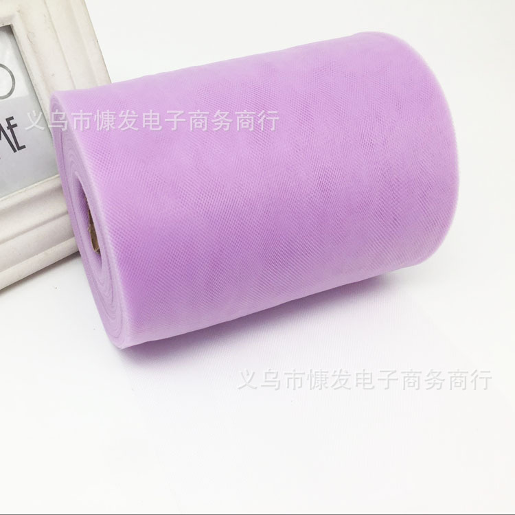 6-inch 100-yard nylon medium-hard American mesh roll TUTU yarn wedding decoration DIY fabric dress pic 21