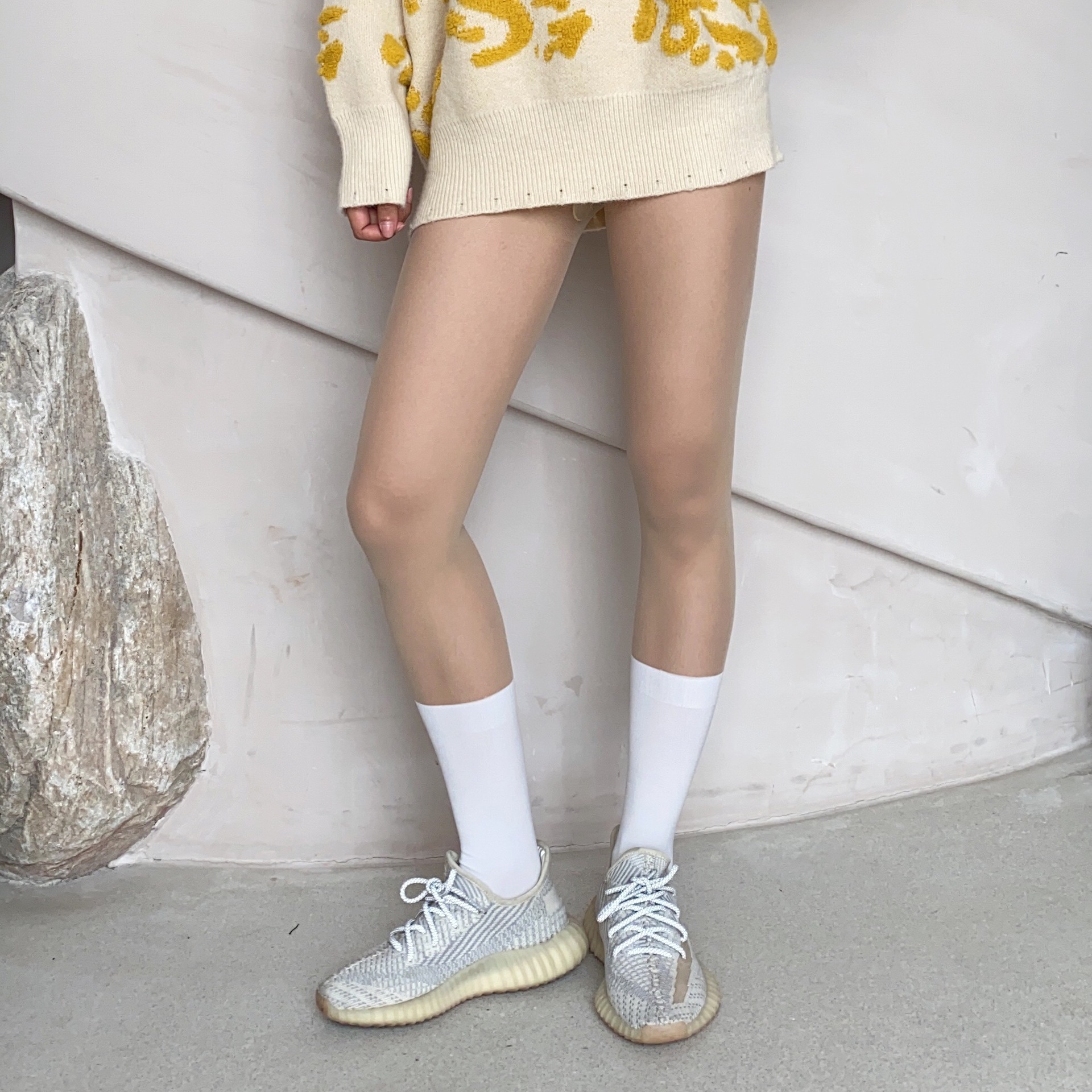 New patchwork stockings, black and white stockings, fake thigh stockings, sweet and cool fake calf stockings, sexy base stockings, pantyhose for women pic 13