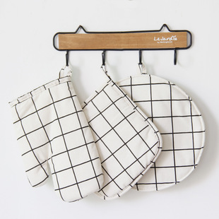 微波炉手套三件套两件套棉隔热手套纯棉家务纯棉日用手套布质保暖