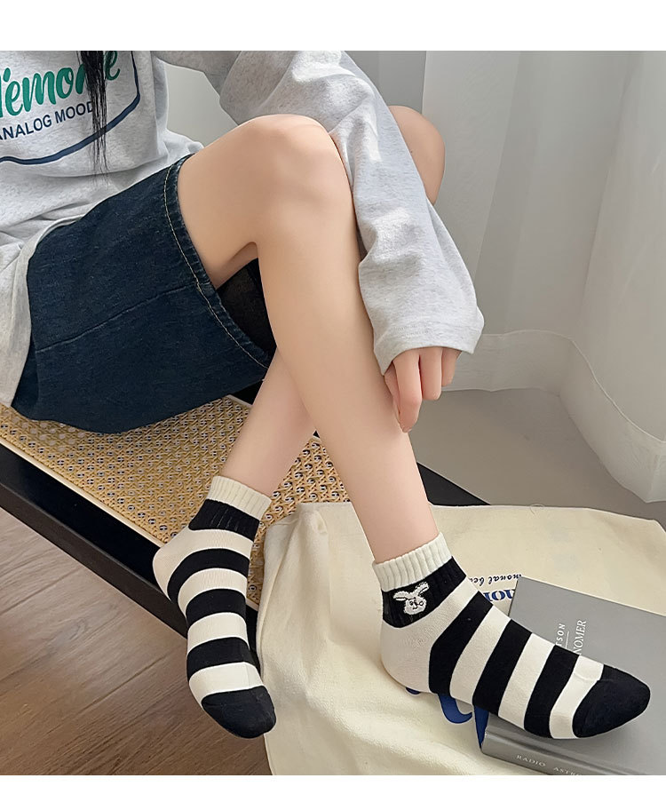 袜子地摊一件代发袜子女短袜夏季薄款女士船袜吸汗透气短筒休闲棉袜女诸暨女袜批发一件代发详情13