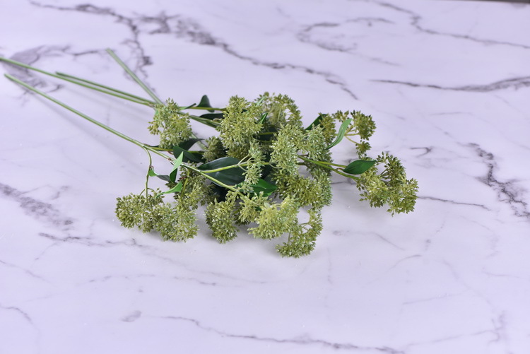 Artificial flower bouquets, flower arrangements, green plants, Dingding grass, artificial flowers, living room ornaments, decorative items, plastic flowers, photography props, silk flowers, artificial plants pic 11