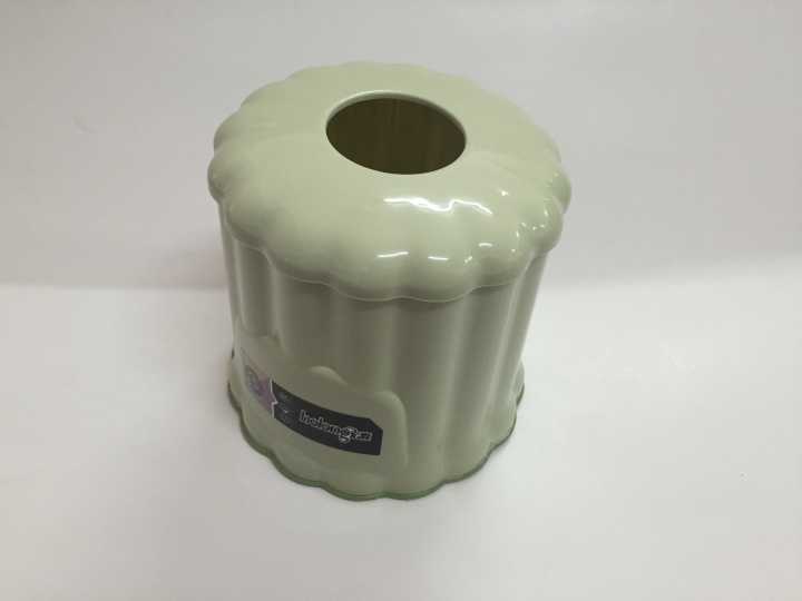 1151 Tissue box, plastic storage box, desktop paper roll, simple and elegant round dual-purpose tissue box pic 4