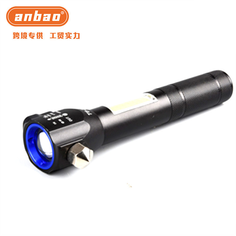 Safety hammer, multi-functional high-intensity flashlight for vehicles, vehicle-mounted window breaker, fire emergency rescue hammer, red light warning pic 2