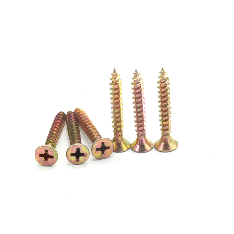 Factory direct sales of high-strength self-tapping screws, flat head cross self-tapping wood screws, fiberboard nails, countersunk quick screws pic 15