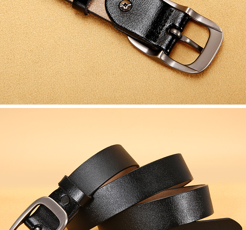抖音爆款女士真皮牛皮腰带休闲简约百搭皮带潮时尚牛仔裤腰带女款详情8