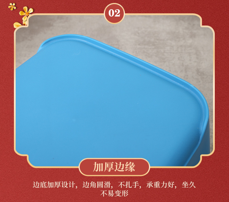 现货供应儿童塑料凳  简约家用板凳成人高凳可叠放幼儿小凳子批发详情11