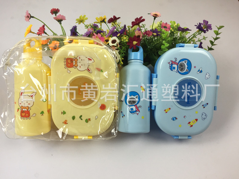 Customized 304 stainless steel lunch box for children without high-transparency preservation box, cartoon lunch box, portable preservation set 800ML pic 5